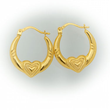 Heart Hoop Earrings 1